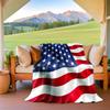 1pc American flag blanket, al season lightweigh Poster blanket home office outdoor nap multifunc Poster blanketional blanket