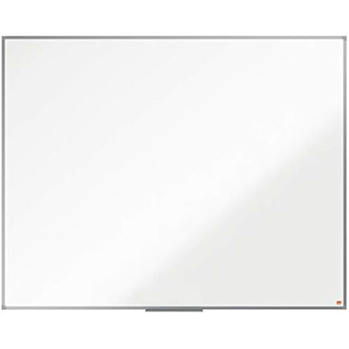 Tableau Blanc Magnétique Émaillé - NOBO - Essence - 1500 x 1200mm - Cadre Aluminium - Porte-Marqueur Inclus