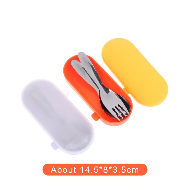 Stainless Steel Spoon Fork Set Short Handle Children'S Tableware Household Baby Food Spoon Soup Spoon