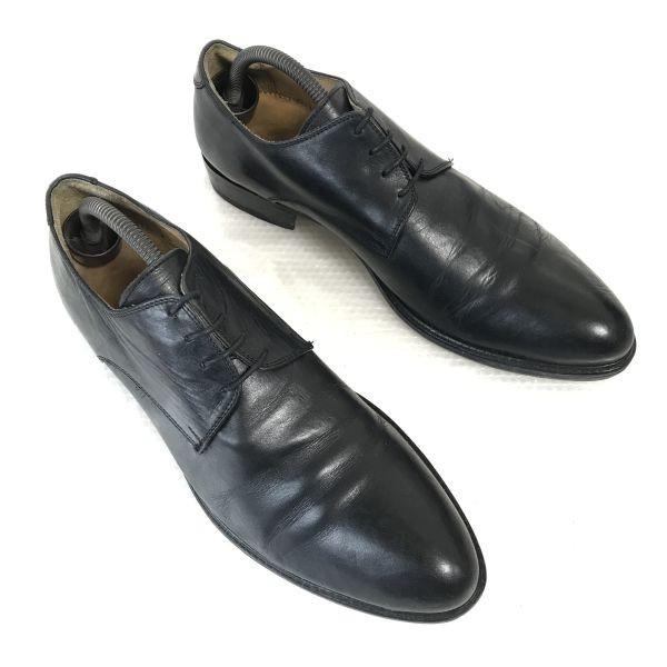 90s? Made In Italy PIENZA Leather Plain Toe McKay Construction 43 / 27.5-28.0cm / Black Dress Shoes