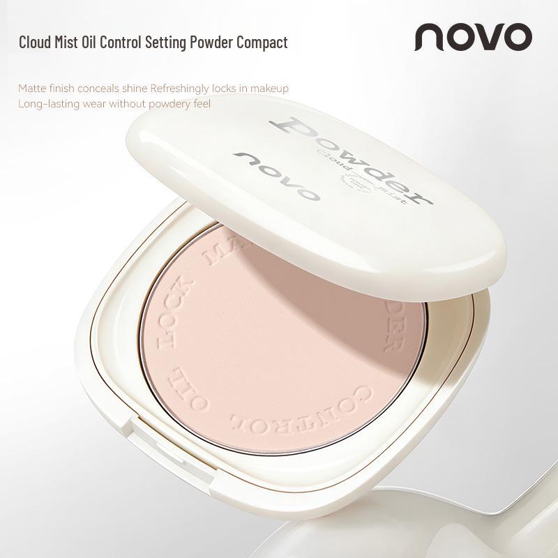 NOVO Cloud Oil Control Setting Powder: Long-lasting, Waterproof, No Caking or Smudging Foundation & Concealer.