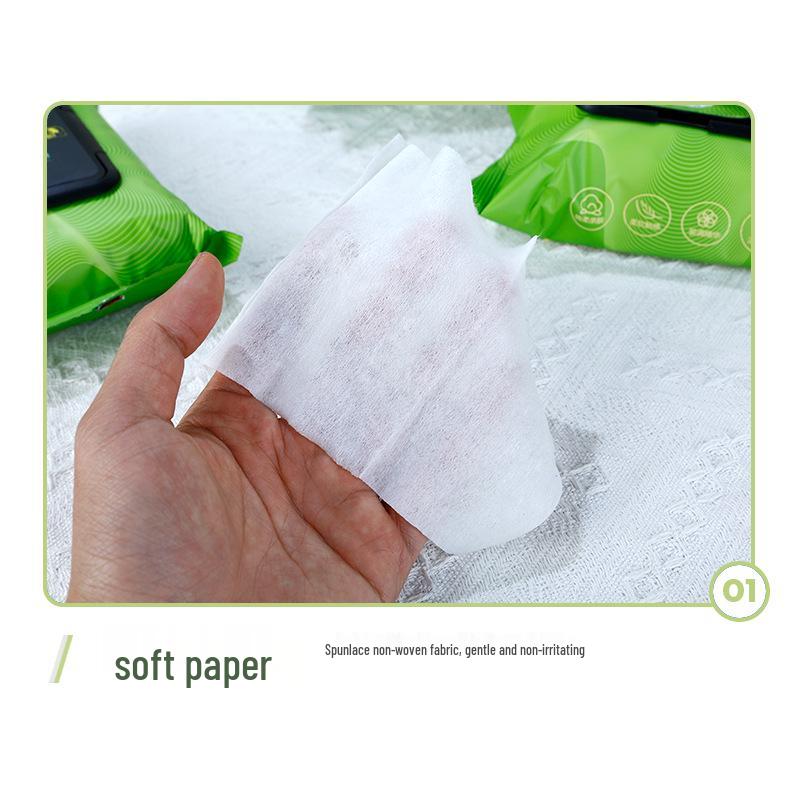 Avocado Gentle Facial Cleansing Makeup Remover Wipes - Portable & Disposable Wet Wipes