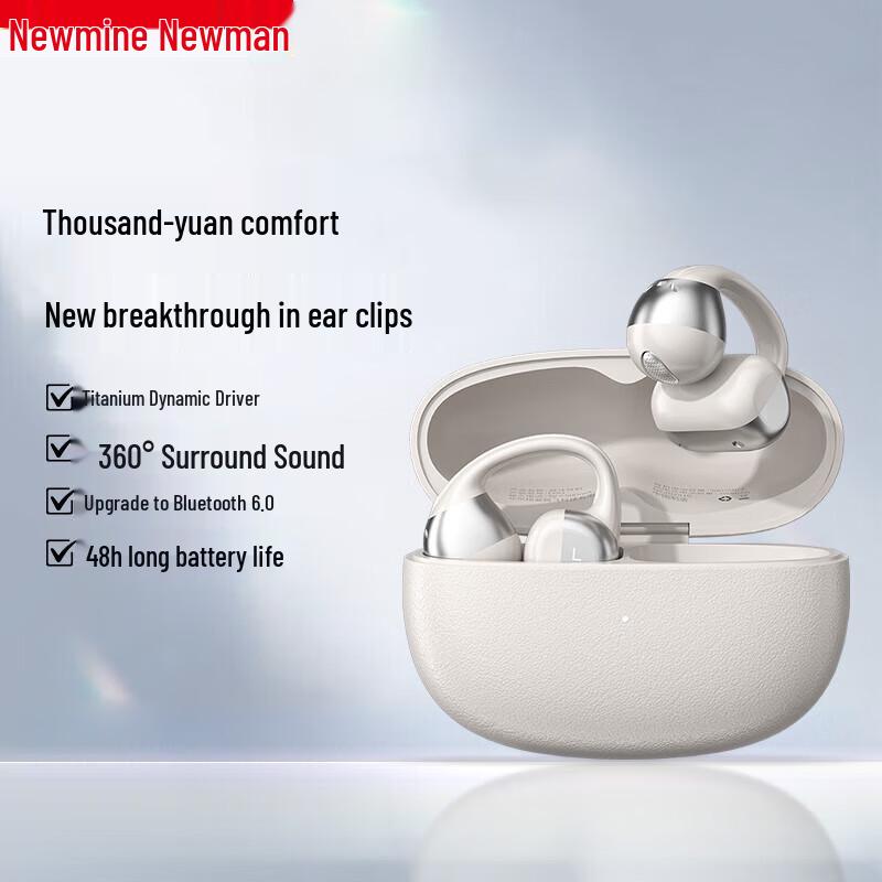 

Newsmy Bone Conduction Open-Ear Sports Bluetooth Earbuds