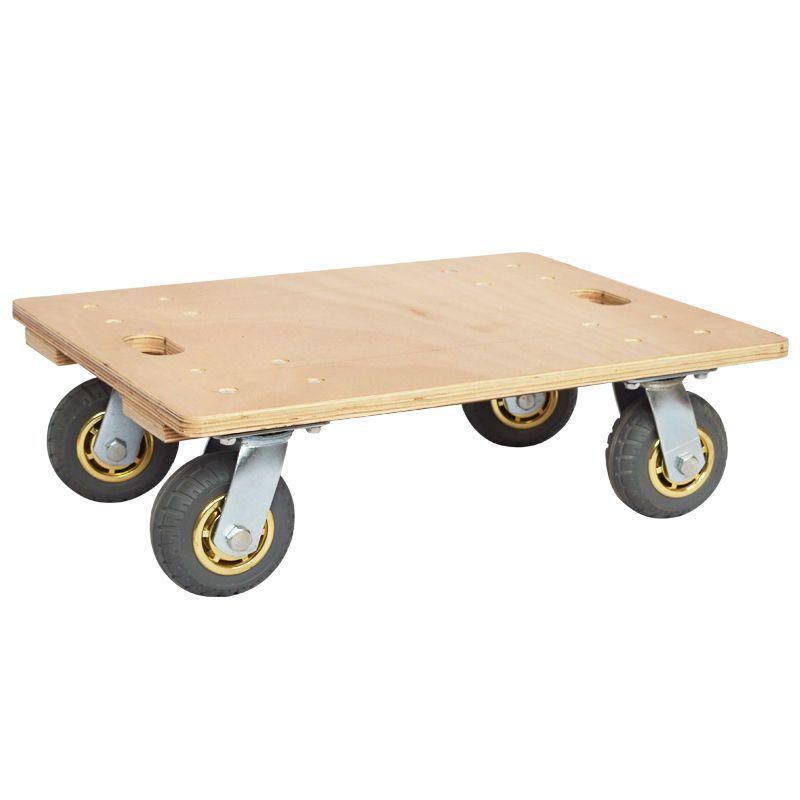 Robuster hölzerner Schildkröten-Auto-Wagen mit leisen Universalrädern