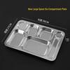 Xiyao 304 Stainless Steel Divided Lunch Tray
