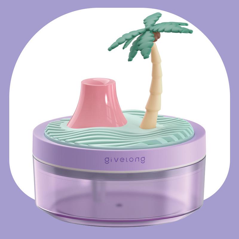 Portable USB Flower Air Humidifier: Low Noise, Small Spray for Home, Bedroom, Desktop, or Car