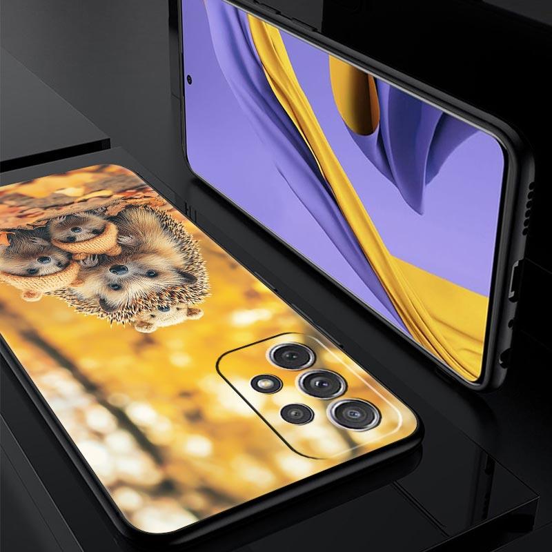Hedgehog Design Phone Case For Samsung Galaxy A17 A07 A55 A35 A25 A15 A05 A33 5G A31 A23 A21s A13 A11 A41 A73 A53 A51 A71 Cover