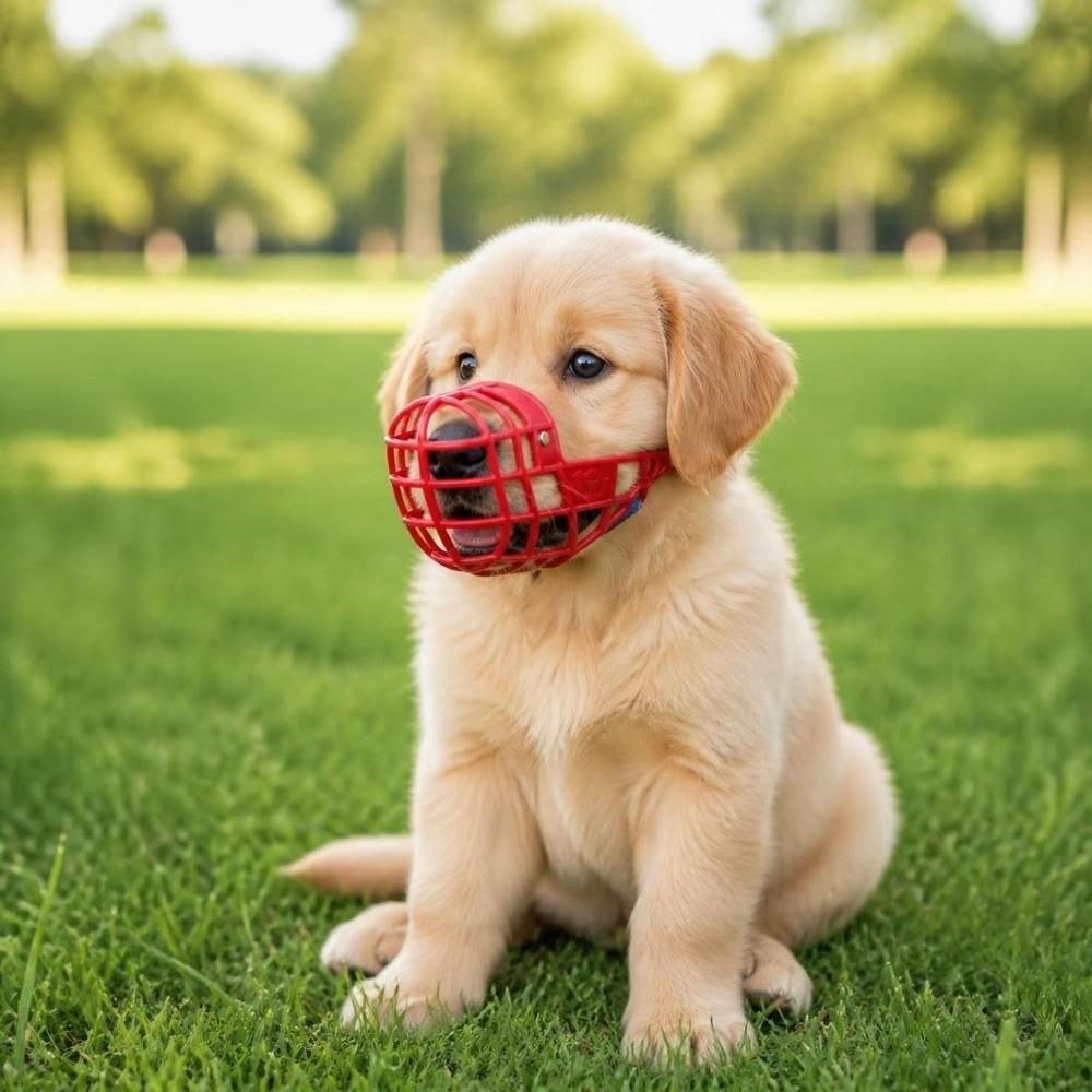 Durable Adjustable Dog Muzzle Safety Buckle Breathable Pet Mouth Mask Anti-Eating Anti-Licking Dog Mouth Cover for Dogs
