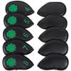 10Pcs PU Leather Golf Iron Club Head Cover Wedges Iron Club Protective Headcover Putter Protector Golf Supplies