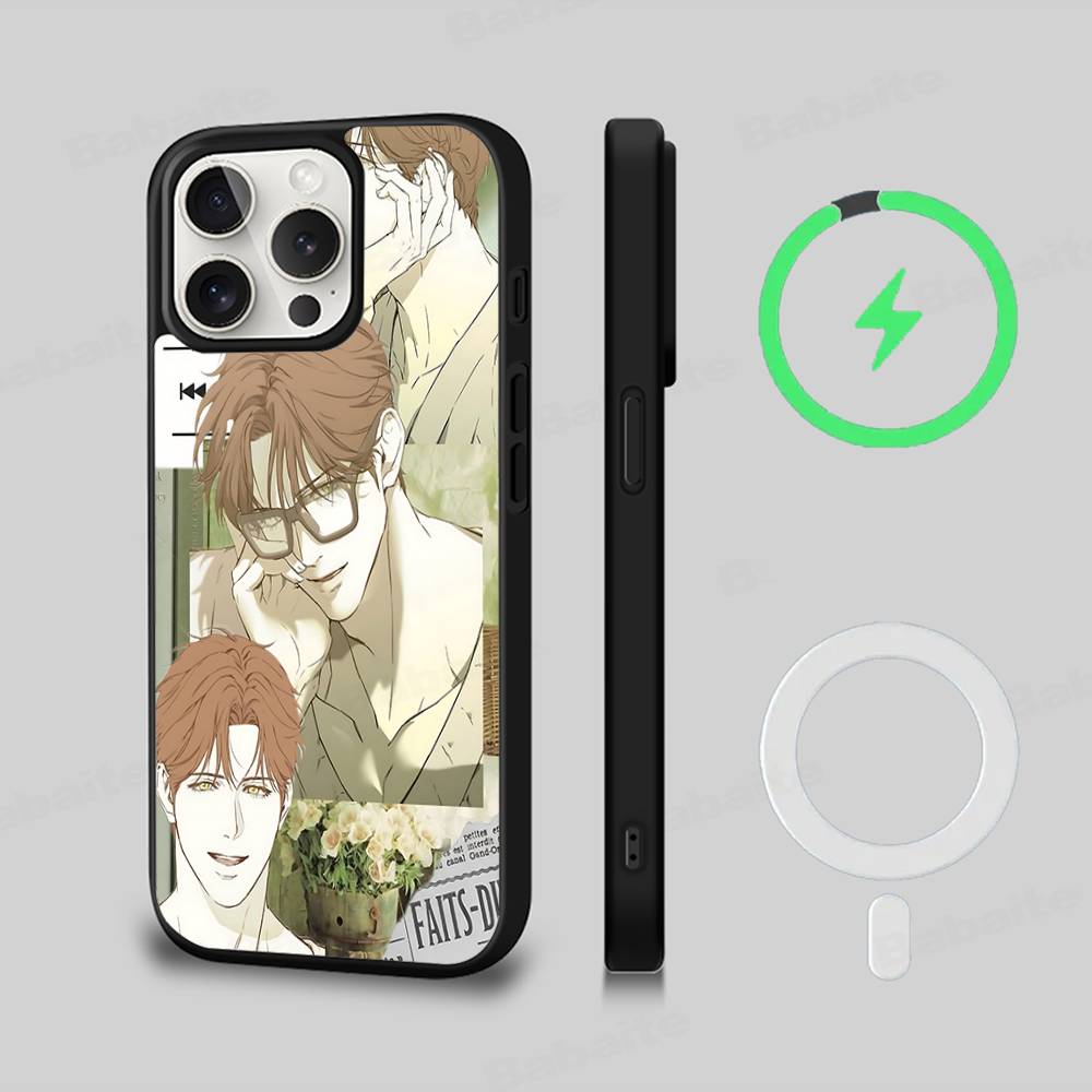 Nerd Project Bl Anime For iPhone 17 Air 16 E 15 14 13 12 11 Pro Max Plus PC Shock TPU Cover For Magsafe Phone Cover