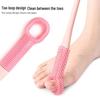 Lazy Person Long-Handled Soft Rubber Foot Brush for Callus & Dead Skin Removal