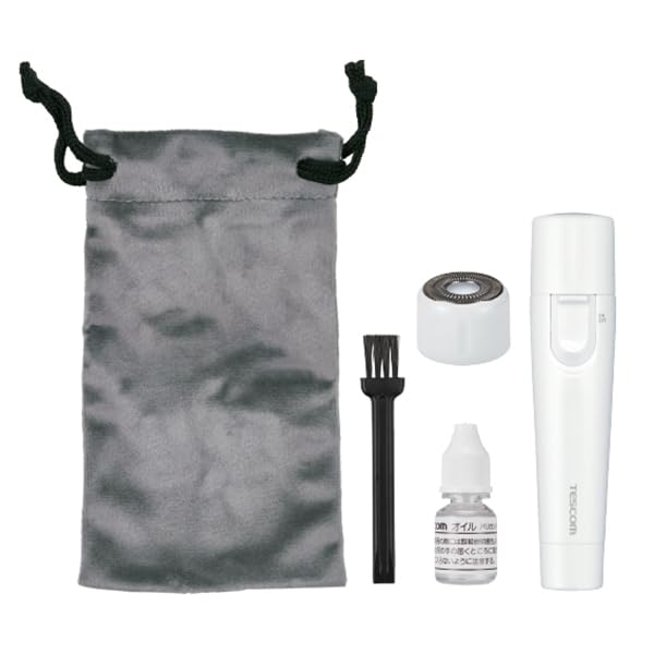 Tescom Face Shaver and Body Battery Shaver, Operated, Washable, TK252B-W