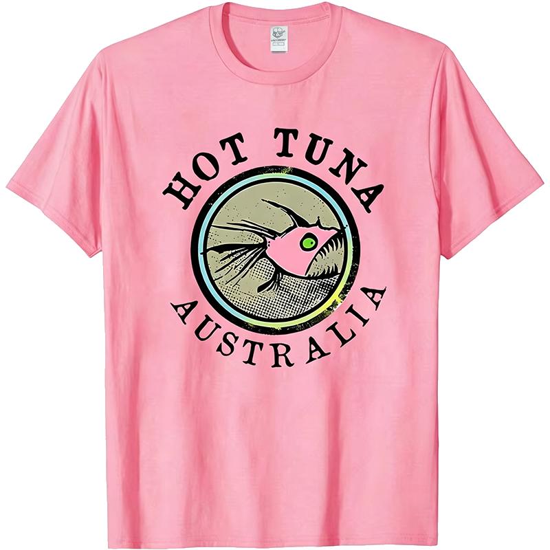 Hot Sale Tuna Printed Australia Mens T-Shirt Gyms Fitness Casual Fashion Loose Breathe Shirt Streetwear Hipster Cartoon Male Tee