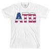 Alpha Tau Omega Bella + Canvas T-Shirt USA Letter Top ATO *ALLE GRÖSSEN*
