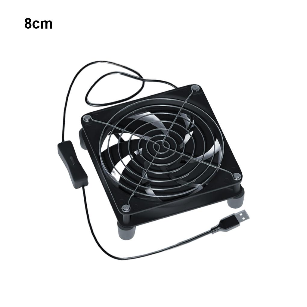 

5V USB Вентилятор для роутера 8см 12см DIY ТВ-бокс Шариковый/Скользящий кулер Настольный охлаждающий вентилятор Ветер USB Охлаждающий вентилятор Вентилятор для ТВ-бокса