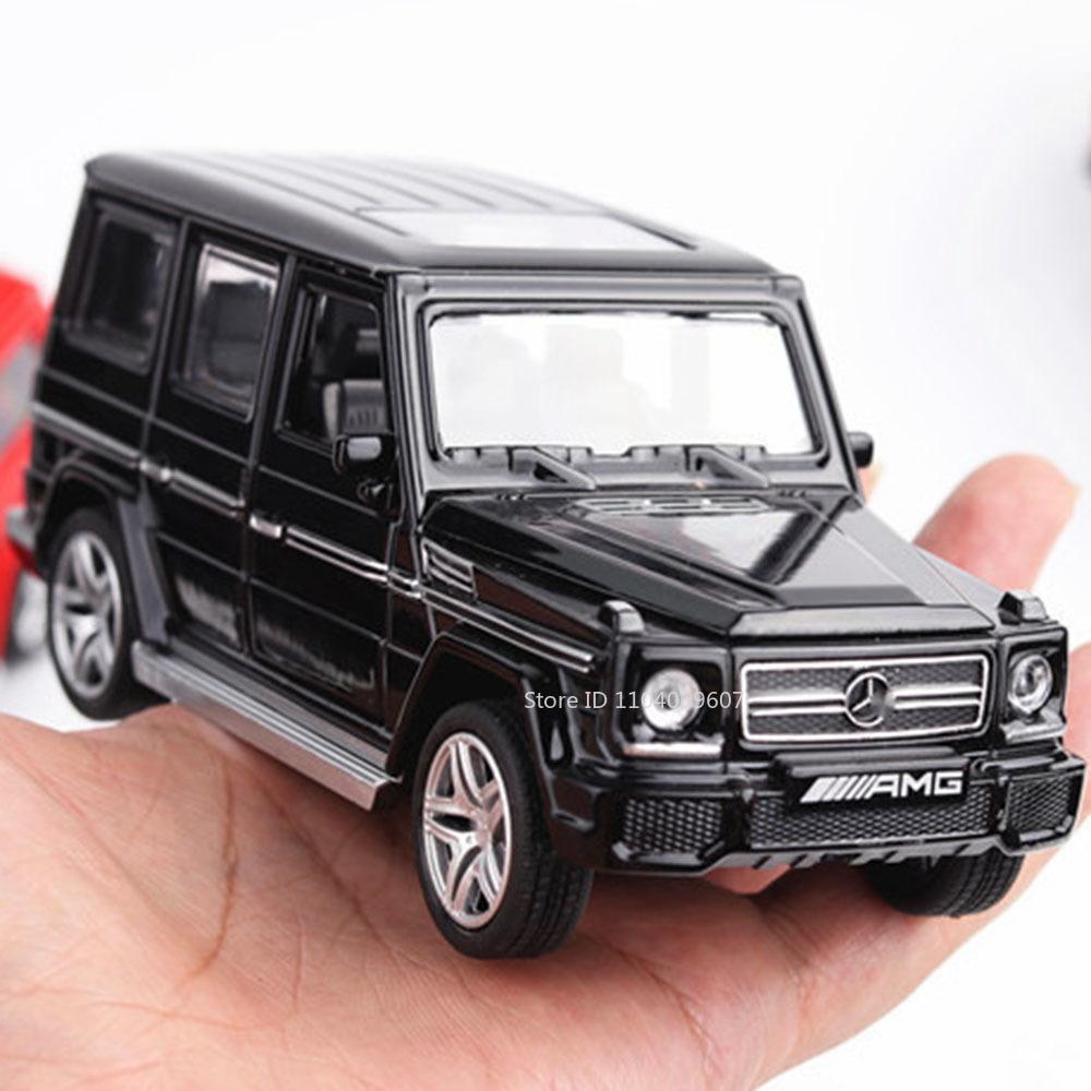1:32 Scale G65 Alloy Diecast Toy Car Models 4 Doors Opened Sound Light Pull Back Hihgh Simulation SUV Vehicles for Kids Presents