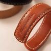 Leather Tooling Retro Vegetable Tanned Bracelet Leather Bracelet Open Half Bracelet Jewelry