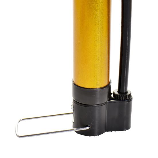 Basketball Manual Pump Mini High Pressure Bike Pump, Portable Air with Foldable Pedal Pedal, Aluminum Alloy Tire Inflator for Road Mountain