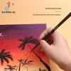 One Stroke Music Black Triangle Handle Brush Set for Watercolor, Gouache, and Acrylic Painting