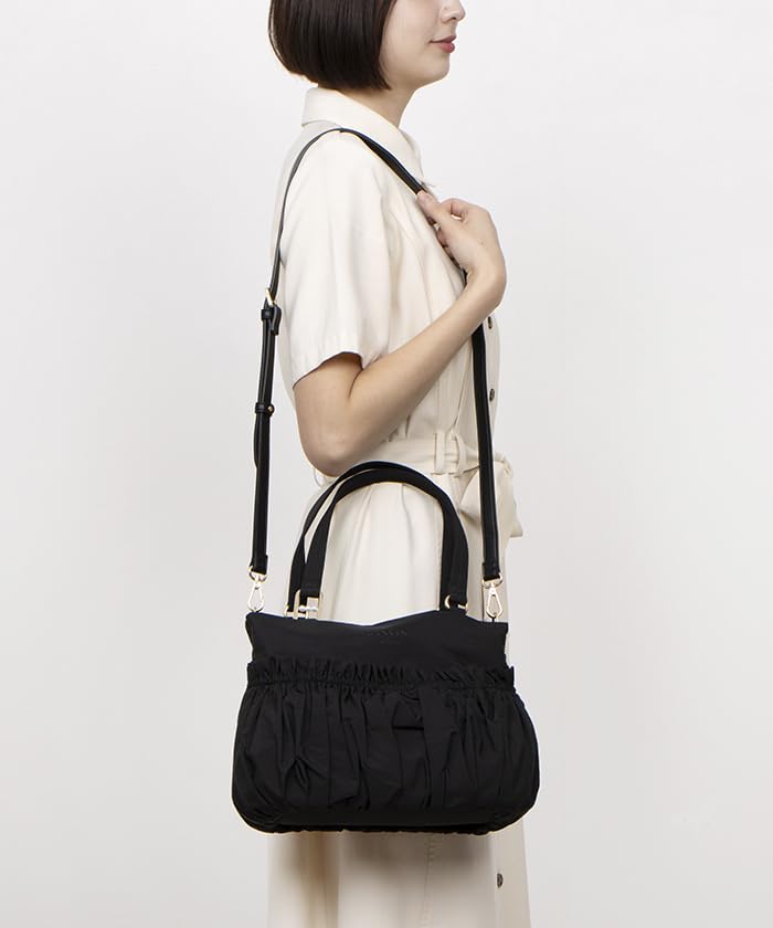 Lanvin en Bleu Gracily 2-Wege-Umhängetasche, Schwarz, Größe F