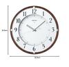 Seiko Clock Wall Clock Radio Analog Wooden Frame Brown Wood KX373B