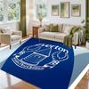 Everton Football Design Crystal Velvet Rug Soft Decorative Mat for Bedroom Entrance