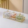 Divided Glass Snack Dish