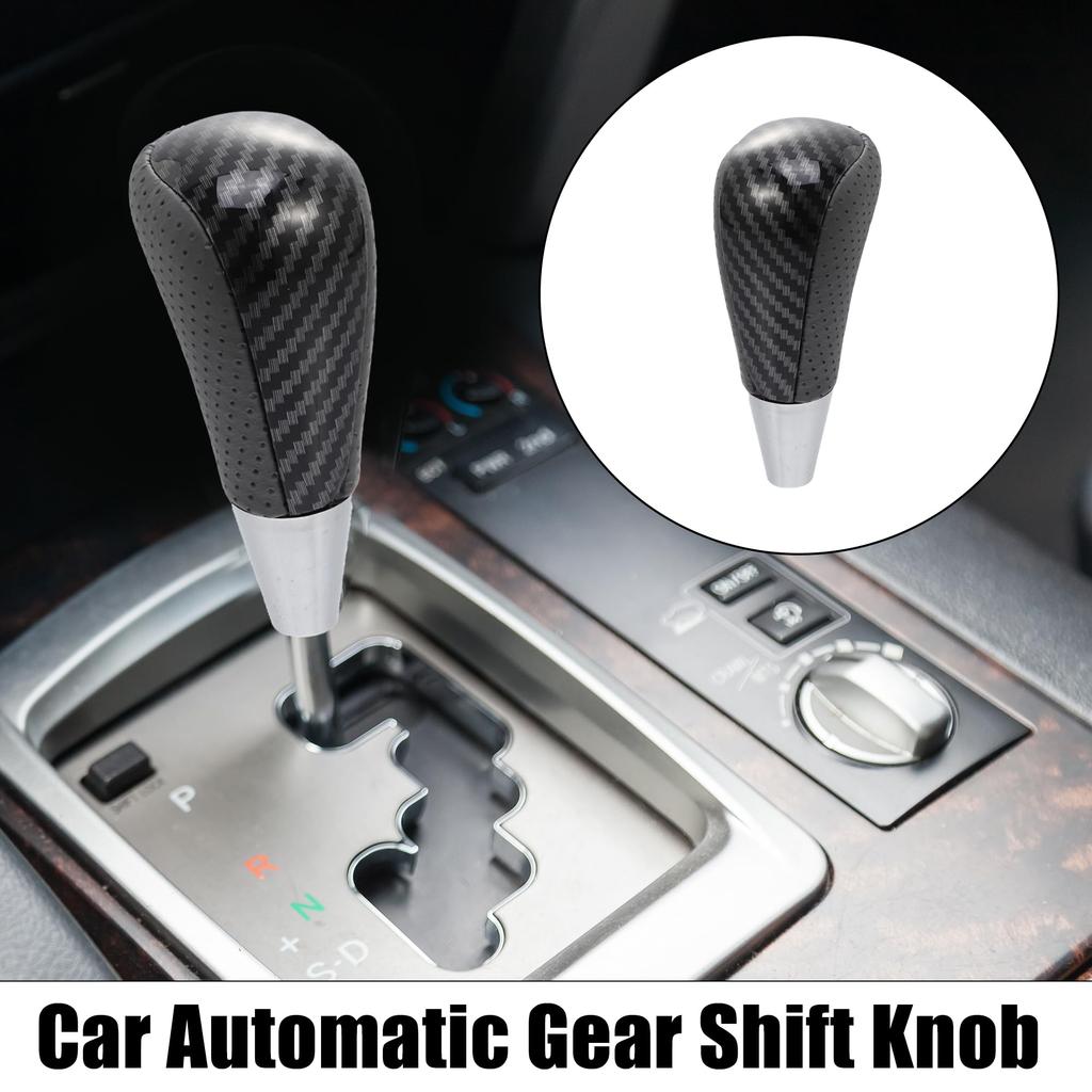 uxcell Car Gear Stick Shift Knob with Carbon Fiber Pattern for Lexus Gray and Black Toyota, RAV4, Corolla, Avalon, Yaris, 4Runner, Sienna, Camry,