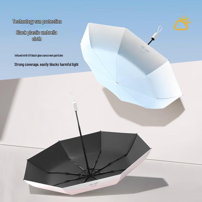 MAYDU Fully Automatic Gradient Sun/Rain Umbrella