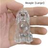 Dog Shape Pet Hair Storage Box Transparent Diy Handmade Pet Hair Keychain Backpack Decor Accessories Souvenir Collection Gift