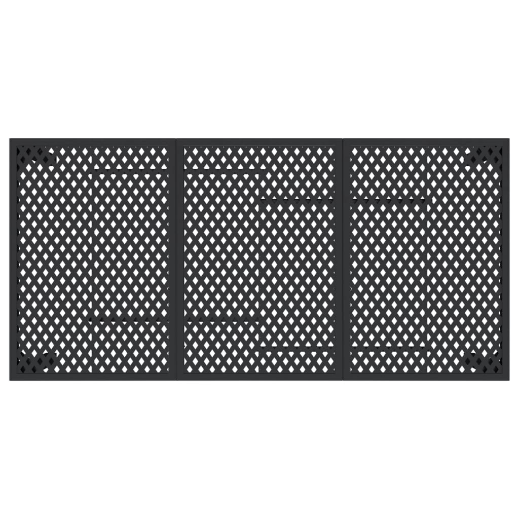vidaXL Gartentisch Anthrazit 165x80x72 cm Stahl