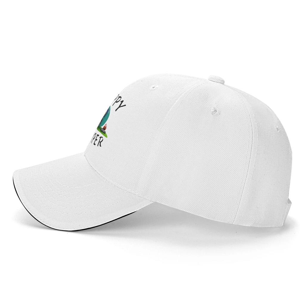 Custom Classic Happy Camping Trailer Camper Baseball Cap for WoUnisex Unisex Adjustable Dad Hat Outdoor Snapback Hats