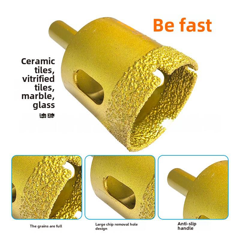 12-Piece Multi-Function Diamond Drill Bit Set for Tile, Glass, Ceramic, and Marble