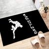 Wrestling Polyester Carpet, Soft Indoor Mat for Office Chair, Living Room, Computer Desk - Decorative Home Office Rug Design