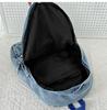 Women's Harajuku-Style Retro Washed Denim Backpack - Versatile and Simple Student Schoolbag