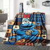 Name Custom Cookie Monster Cartoon Print Flannel Blanket High Quality Warm Comfortable Cover for All Seasons Perfect for Gifts Home Decor