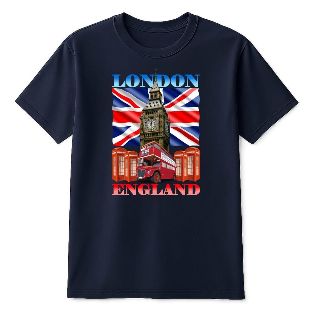London England Unisex TShirt Union Jack Tee Trendy Great Britain Gift Souvenir Top S