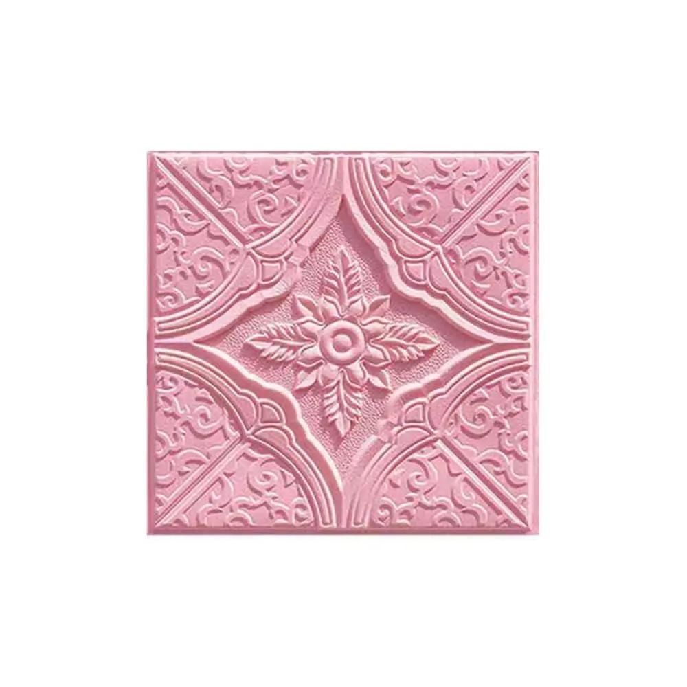 35*35cm Self Adhesive Wall Stickers for Living Room Bedroom Waterproof Sound Insulation 3D Foam Wallpaper Home Decoration