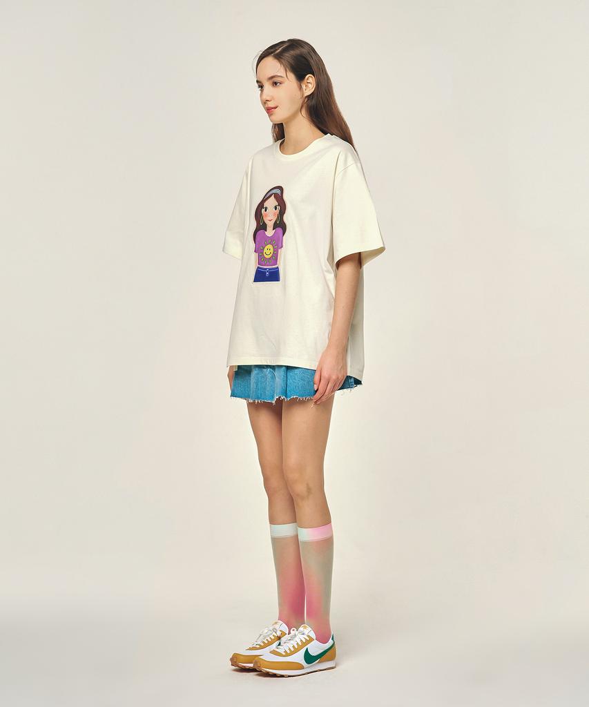 Yugsimwon Side Slit T-Shirt F Luna