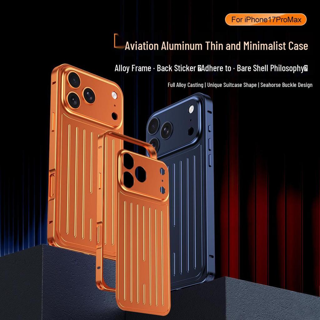 Minimalist Drop-Proof Suitcase Style Case for iPhone 17 & 16 Pro Max
