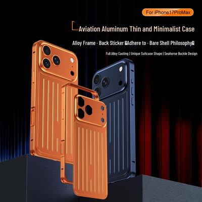 Minimalist Drop-Proof Suitcase Style Case for iPhone 17 & 16 Pro Max
