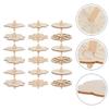 Kreiselspielzeug Tragbare Holzkreisel Spielzeug für Kinder DIY Bemalung 72-teiliges Set