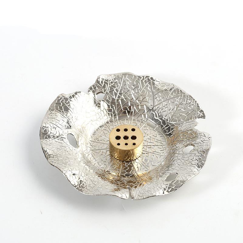 Vintage Incense Plate, Thread Incense Plate, Lotus Leaf Incense Plate, Tea Ceremony, Indoor Aromatherapy Stove, Home Decoration