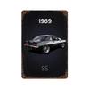 Metal Tin Poster 80s GTI Sports Classic Car Retro Metal Tin Sign Plaque Poster for Bar Club Wall Home Vintage Wall Plate Pendant