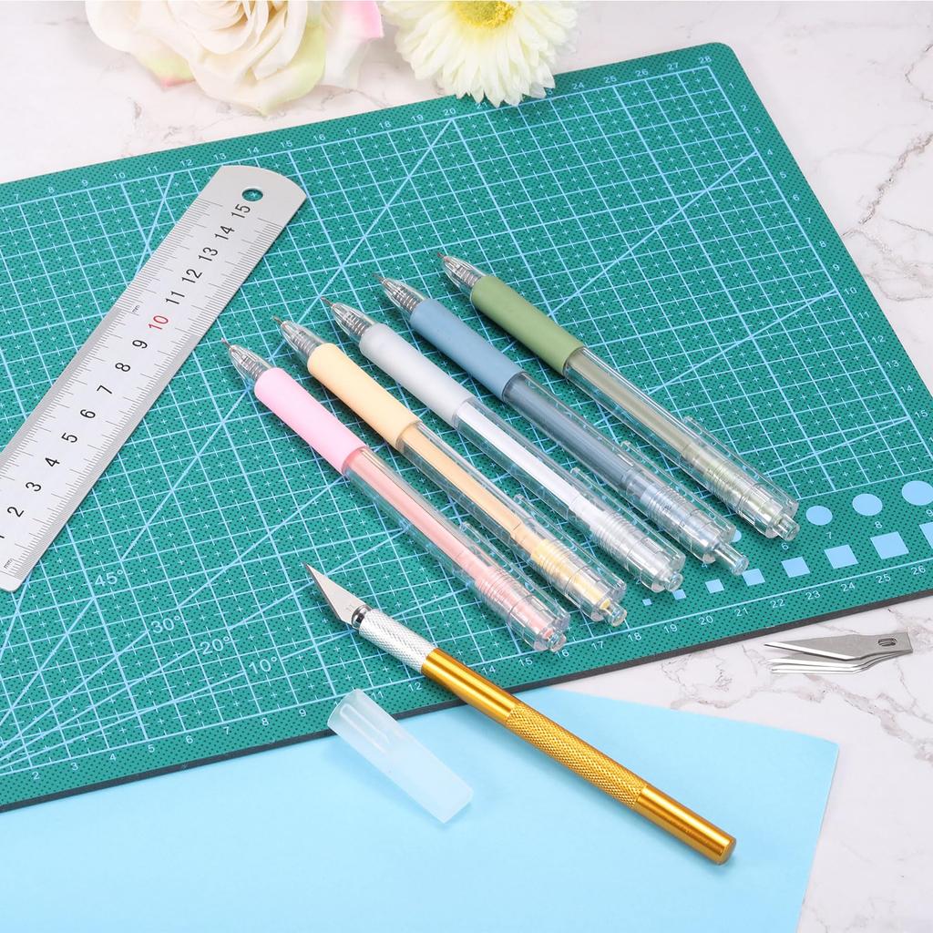 Uxcell 8 STÜCKE Messer Stift Präzisionshandwerk Einziehbar Gravur Papierschneider Stift Schneidwerkzeug Wolframkopf Messer für DIY Kunst Hobby Malen Scrapbooking