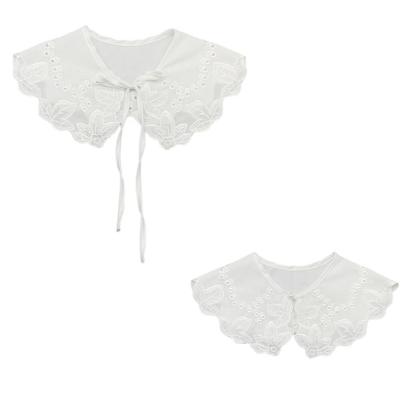 Women False Collar Elegant French Floral Collar Girl Casual Decorative Collar