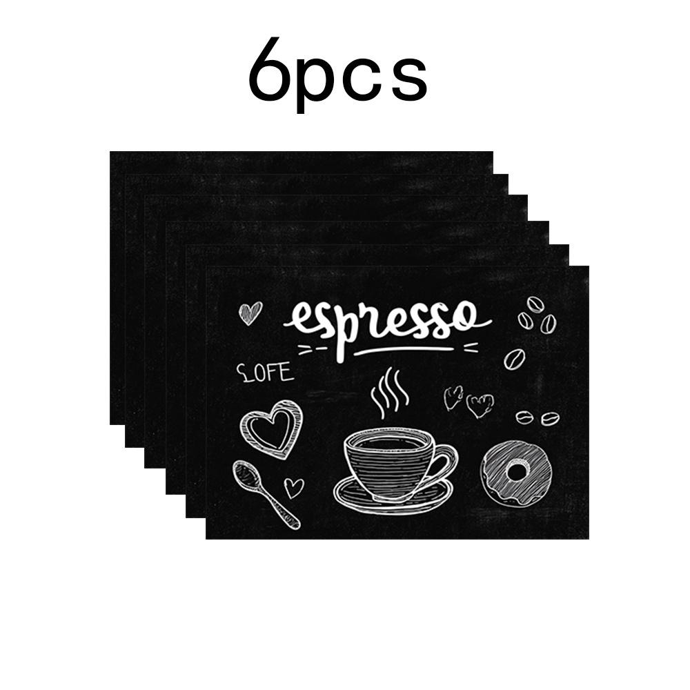 Christmas Coffee Table Mat Linen Placemat Holiday Dining Mat Home Decor Kitchen Accessories 4PCS