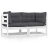 VidaXL Garden Lounge Set 7 Pcs with Cushions Patio Furniture Outdoor Furniture Garden Furniture Patio Furniture Wood 805731