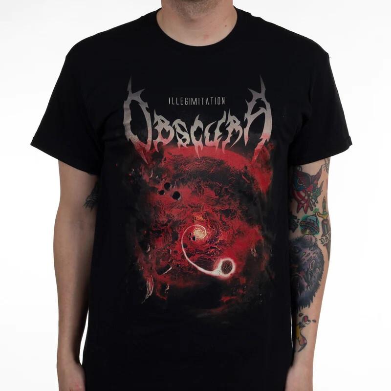 OBSCURA cd cvr ILLEGIMITATION Official SHIRT XXL New akroasis diluvium omnivium Unisex T-Shirt L