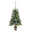Exclusive House - Pre-lit Artificial Christmas Tree and Baubles 90 Cm Green